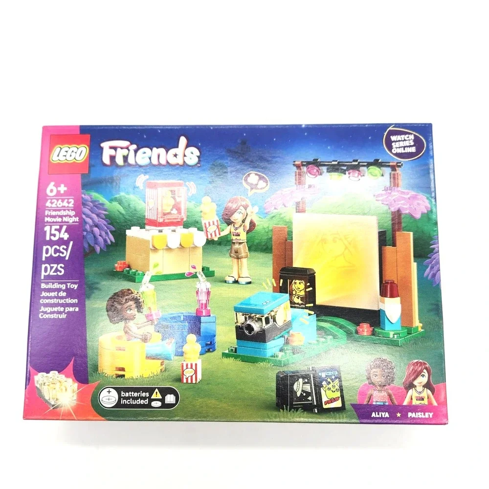 LEGO 42642‎ Friends Movie Night Set w/ Mini-Dolls Paisley & Aliya Ages 6+